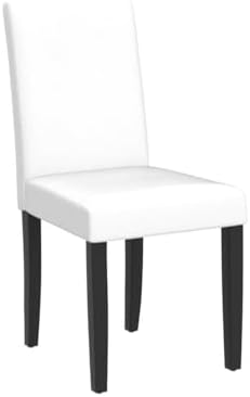 Yaheetech Dining Chairs Set of 4 Upholstered Kitchen Chairs White