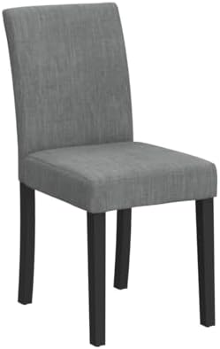 GOTMINSI Modern Gray Linen Parsons Dining Chair, Sturdy Wood Legs, Set of 4