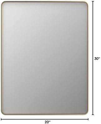 LOAAO 20"X30" Gold Bathroom Mirror