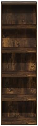 Furinno LUDER Book Shelf, 5-Tier Bookshelf, Bookcase with Open Shelves, 9.4 x...