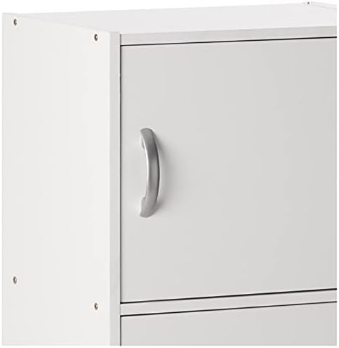 HODEDAH IMPORT Bookcase, White, 5 Door