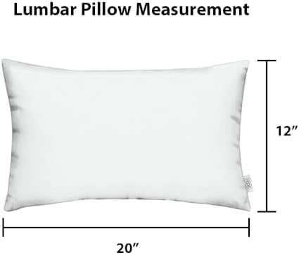 RSH DECOR: Sunbrella Lumbar Throw Pillows Set of 2 | 20" x 12" | Wa...