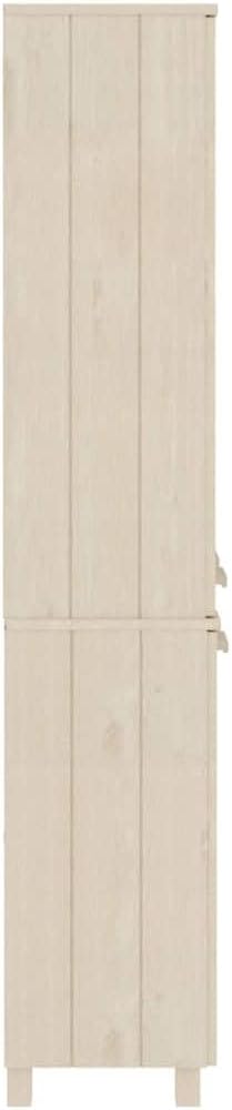 Solid Pine Wood Highboard Honey Brown
