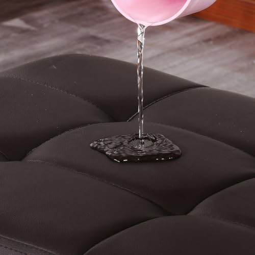 Luxurious Ottoman with Storage,Upholstered Storage Ottoman Padded Seat for Li...