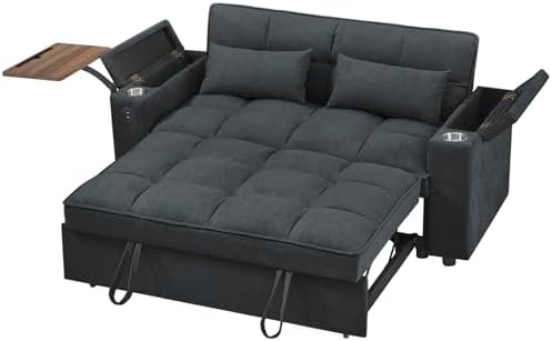 hansones 65'' 3-in-1 Folding Convertible Sofa Bed, Pullout Sofa, Mode...