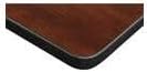 HomeStock Global Glam 42" Square Lounge Table Cherry/Black with 4 Nestin...