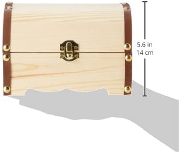 Glorex 6 2003 280 Treasure Chest Made of Pine Wood, Approx. 18 x 13 x 12.5 cm...