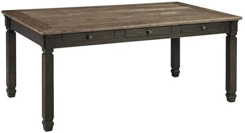 Signature Design by Ashley Rectangular Farmhouse Dining Table, 6 Drawers