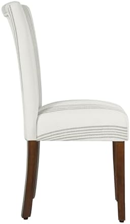 HomePop Parsons Dining Chair - Brown Stripe (Set of 2)