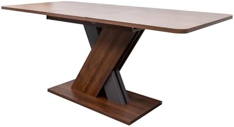 70.87'' Extendable Wood Dining Table, Modern Multifunctional Rectangl...