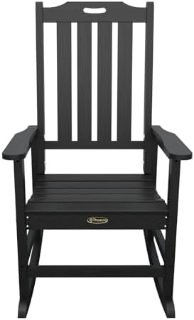THOEOE Outdoor Rocking Chairs Set of 2, Oversized Patio Rocking Chair | HDPE ...