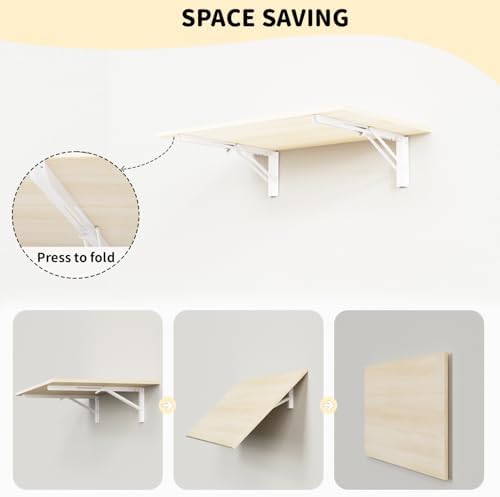 GOYLSER Laundry Room Wall Mounted Folding Table, Kitchen Restaurant Home Bar ...