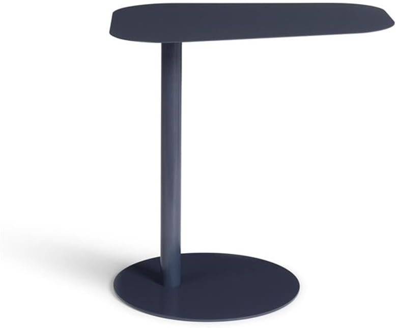 Pemberly Row Modern Metal End Table, 20 in H x 19.75 in W, C-Shaped Space-Sav...