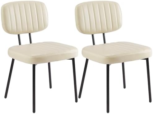 DUMOS Dining Chairs Set of 6, PU Leather Dining Room Chairs with Backrest