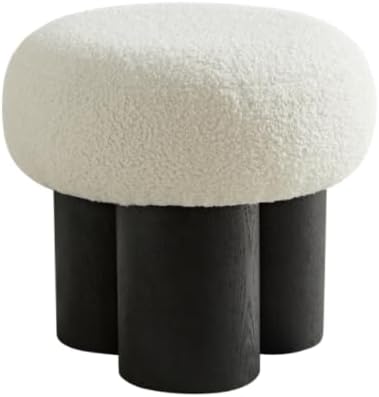 White Lamb Wool seat, Barrel PVC Pipe with Black ash Willow