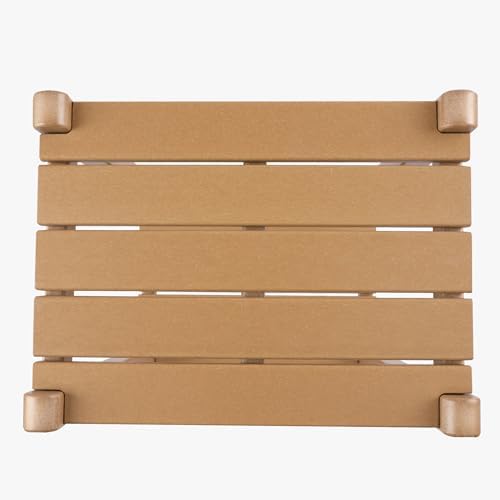 WestinTrends Malibu 36" Outdoor Adirondack HDPE 2-Tier Patio Side Table,...