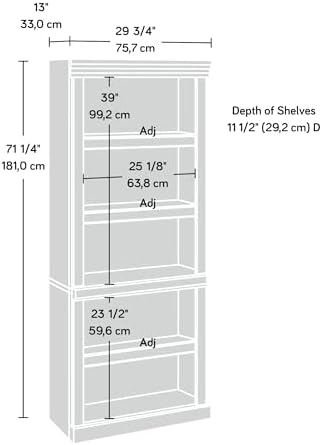 Sauder Heritage Hill Library/ Book shelf, Classic Cherry finish