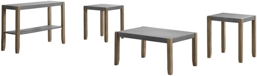 Alaterre Furniture Newport Living Room Set, Concrete Gray