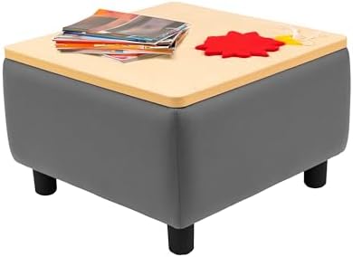 FDP Kid Comfort Collective Modular End Table - Gray/Maple Grain