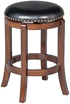 Cordova Swivel Backless Counter Stool - Mocha Brown