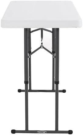 Lifetime Commercial Height Adjustable Folding Utility Table, 4-Foot