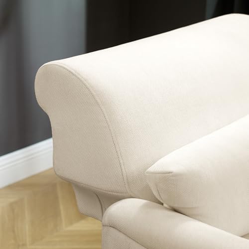 VANOMi 59.45'' Chaise Lounge Chair with Adjustable Backrest, Chenille...