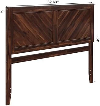 AFI, Canyon Queen Solid Wood Rustic Farmhouse Headboard, Barnwood