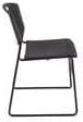 HomeStock Global Glam 42" Square Lounge Table Cherry/Black with 4 Nestin...