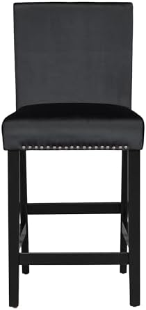 RuiSiSi 5-Piece Counter Height Dining Table Set for 4, Black