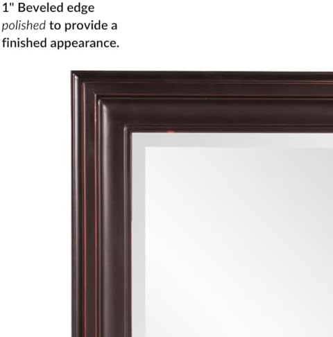 Howard Elliott Collection George Rectangular Oil Rubbed Bronze Wall Mirror, R...