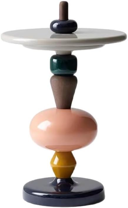 Fashionable and Creative Side Table, Mini Leisure Drink Table, Round Accent T...