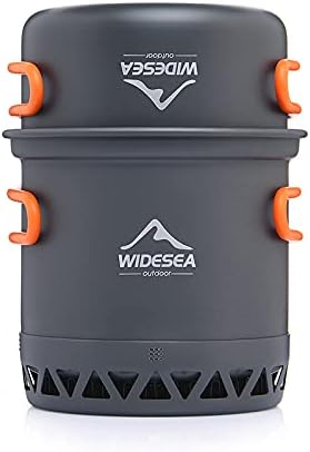 widesea Camping Cookware Outdoor Pot Pan Cooking Equipment Heat Exchange Desi...