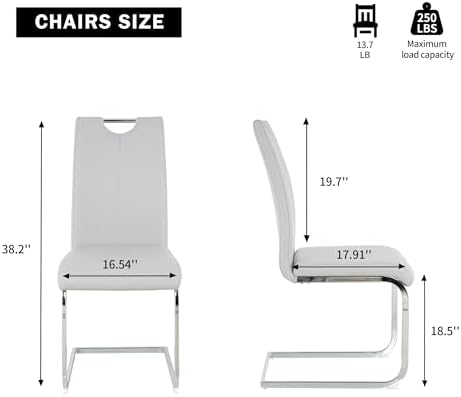 yeag Modern Dining Chairs Set of 6, Upholstered Kitchen Room Chairs High Back...