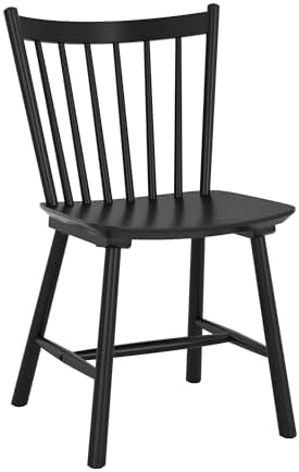 LUE BONA Upgraded Dining Chairs Set of 4, Farmhouse Wooden Spindle Back Kitch...
