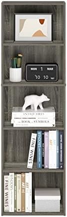Furinno LUDER Book Shelf, 5-Tier Bookshelf, Bookcase with Open Shelves, 9.4 x...