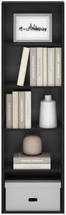 Furinno LUDER Book Shelf, 5-Tier Bookshelf, Bookcase with Open Shelves, 9.4 x...