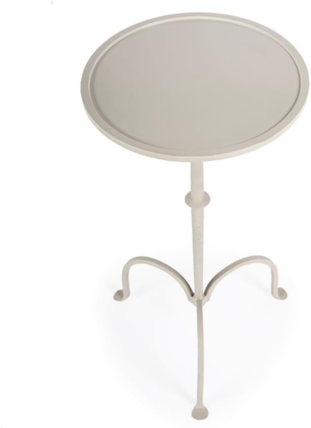 Butler Founders White Iron Pedestal Table