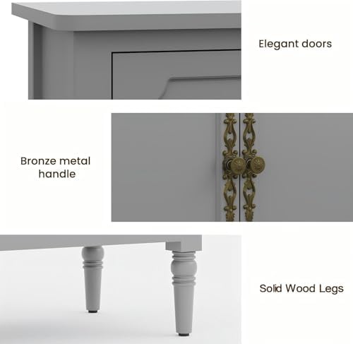 RoyalCraft Buffet Cabinet with Storage, 59" Painted Sideboard Coffee Bar