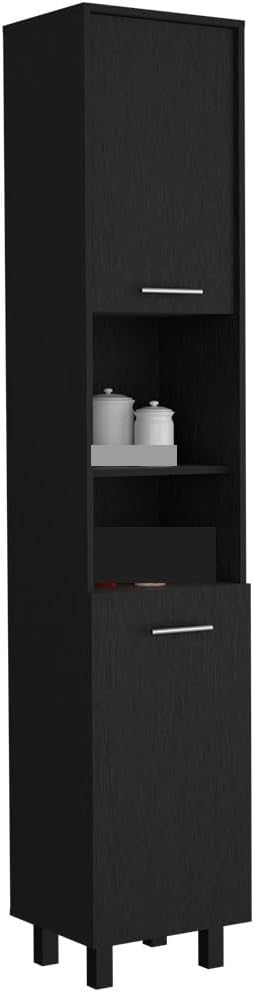 Pantry Cabinet with Three Interior Shelves, Storage Locker Sideboard Modern F...