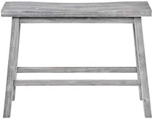 Boraam Sonoma Counter Height Backless Bench - Storm Gray Wire-Brush