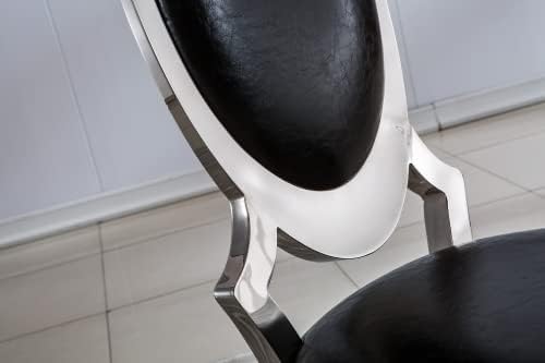Henf Modern Luxury Dining Chairs Set of 6, Leatherette Upholstered Kitchen Di...