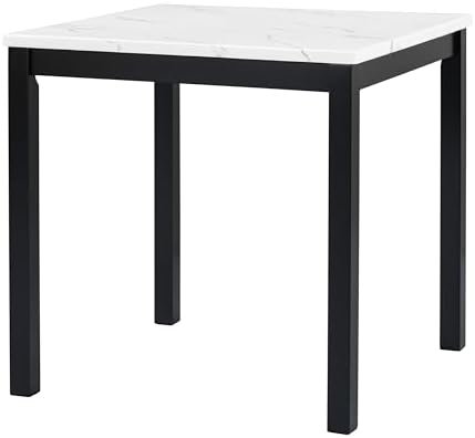 RuiSiSi 5-Piece Counter Height Dining Table Set for 4, Black