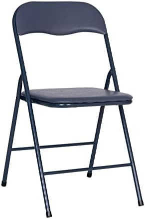 Flash Furniture Madison 5-Piece Folding Card Table and Chair Set, Navy