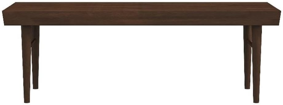 Pemberly Row 47" Mid Century Modern Rectangle Felicity Brown Teak Wood B...