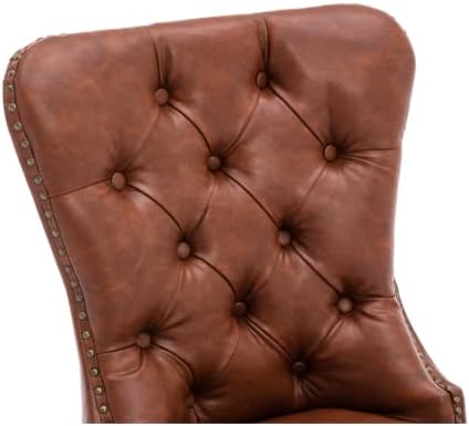 EALSON Modern Dining Chairs Set of 6 Mid Century Leather Dining Room Chairs w...
