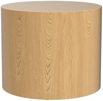 Wood Side Table Round Small Coffee Tables Nesting End Table Set of 2 for Livi...