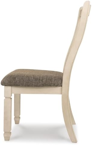 Signature Design by Ashley Bolanburg Upholstered Wood Dining Chairs, 2 Pack