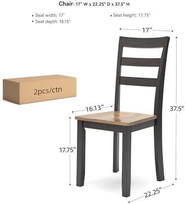Signature Design by Ashley Gesthaven Solid Wood Dining Chairs, Set of 2