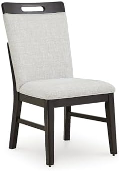 Signature Design by Ashley Upholstered Dining Chairs Set of 2, Gray/Brown
