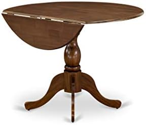 East West Furniture DMT-AWA-TP Dublin Kitchen Dining Table - a Round Wooden T...